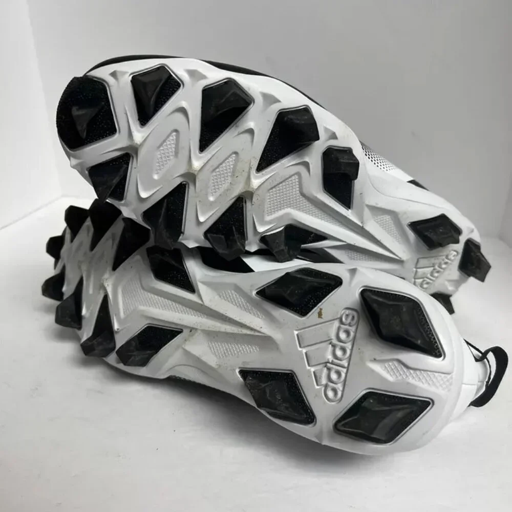 adidas Mens Icon 7 MD Baseball Cleats Black/White 13 M
